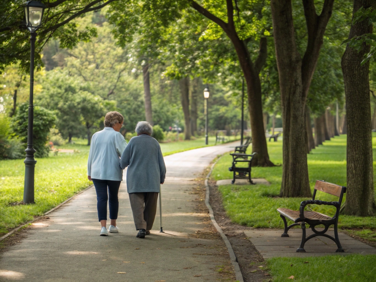 Skyline von Düsseldorf mit einer lächelnden Alltagsfee im Vordergrund